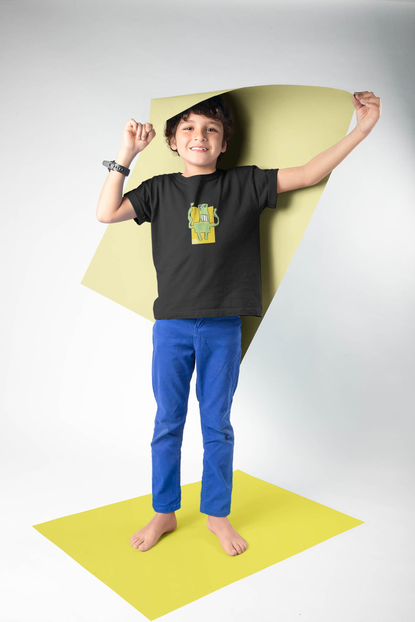 “Wiggle King” Tee (Kids) - Yellow