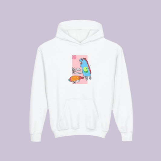 “Cosmo Dino” Hoodie - Pink