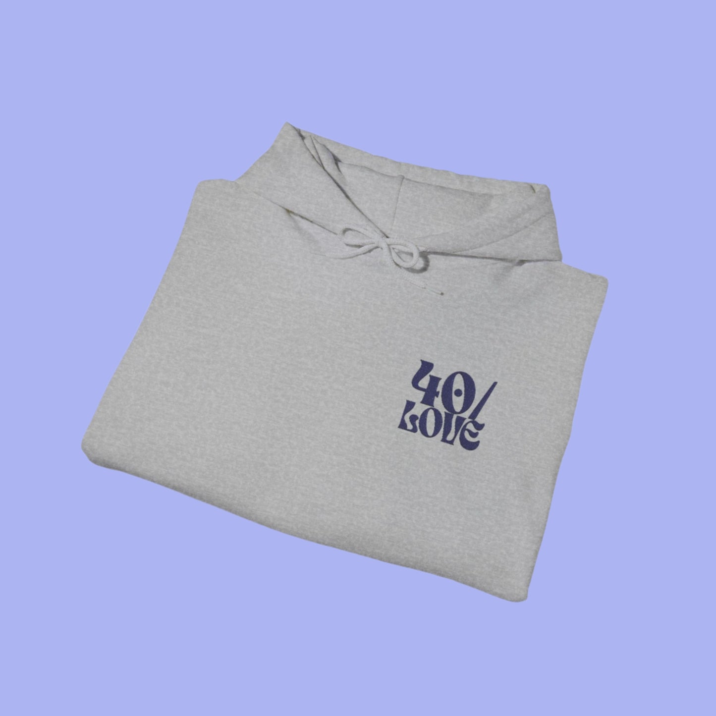 40/Love Hoodie - Embroidered Navy