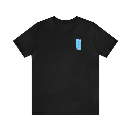 Love Tennis T-Shirt - Single Court Blue - Aditiya Version
