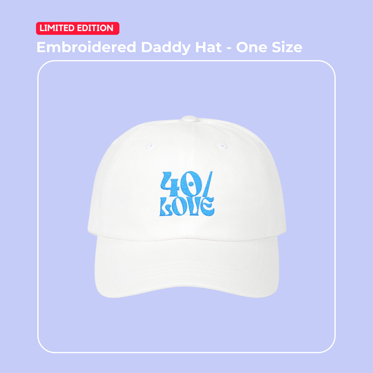 40/Love Daddy Hat - Blue