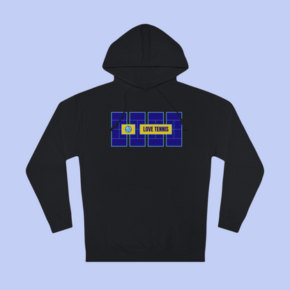 Love Tennis Four Courts - Front Design Hoody - Navy