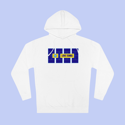Love Tennis Four Courts - Front Design Hoody - Navy