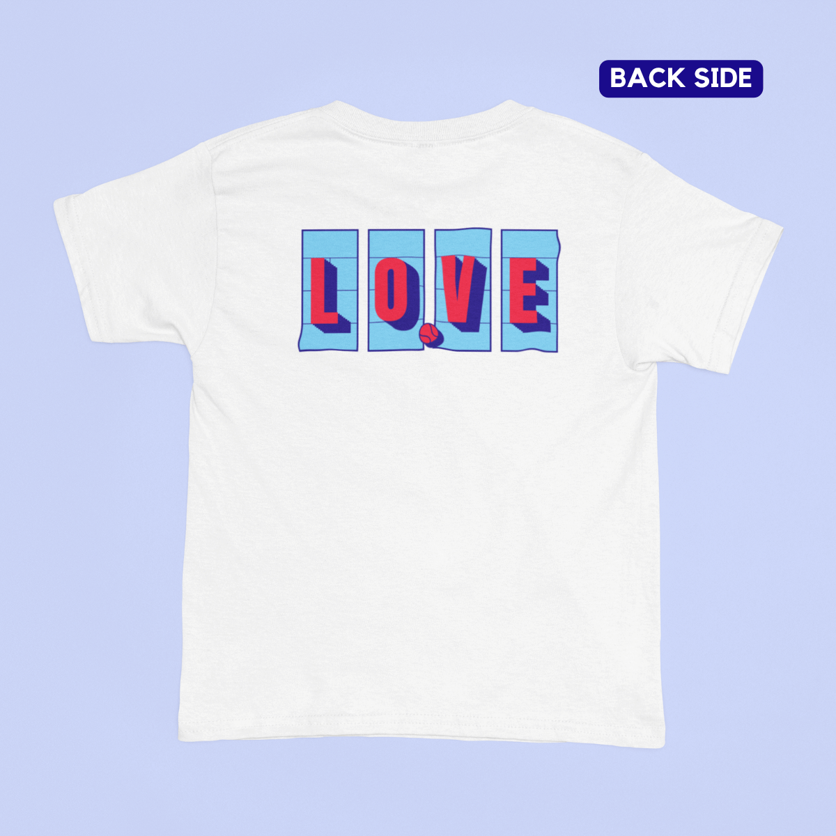 Love Tennis Four Courts - Back - Blue
