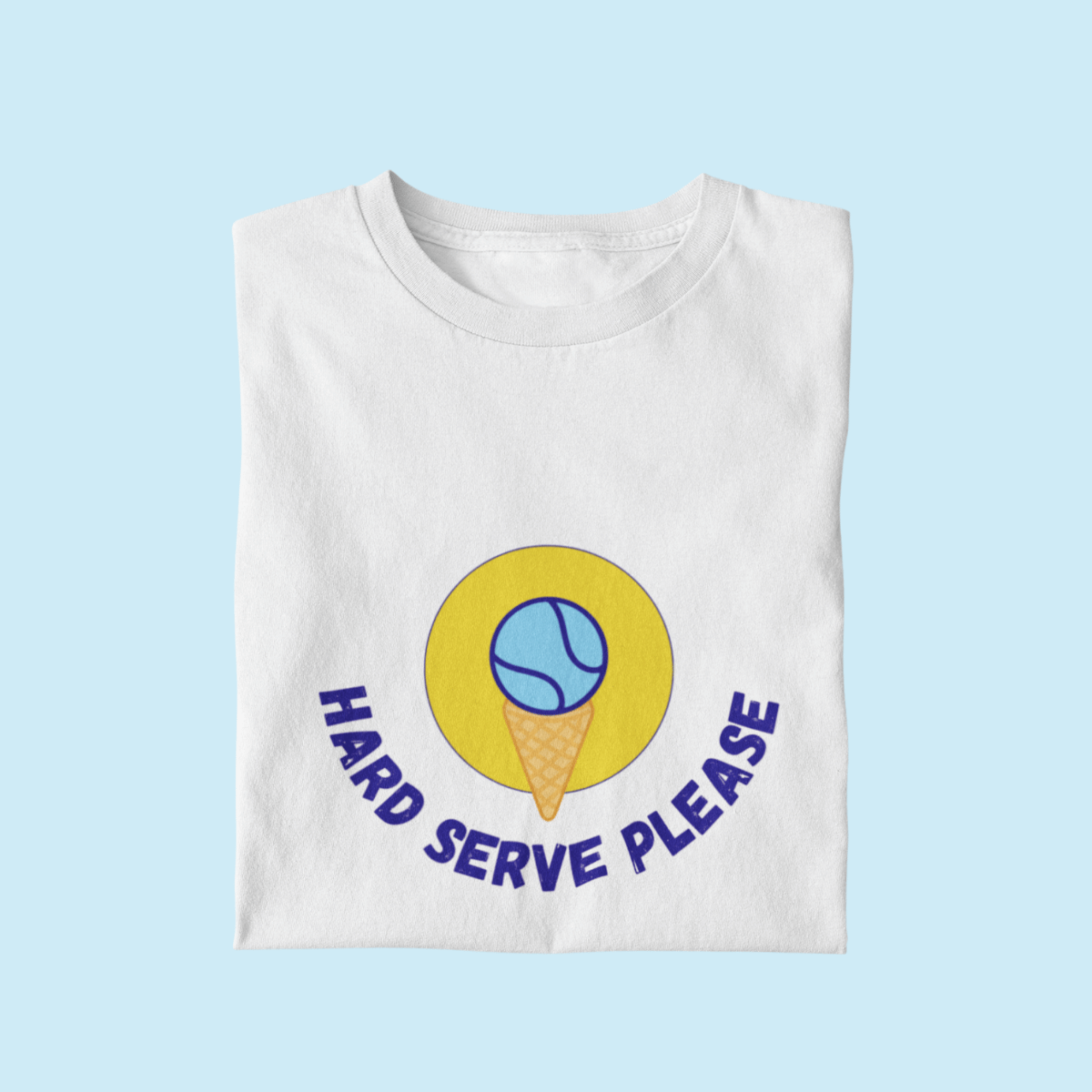 Hard Serve Please (Kids) - Blue Yellow