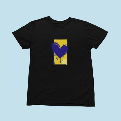Courtside Heartbeat - Yellow Navy