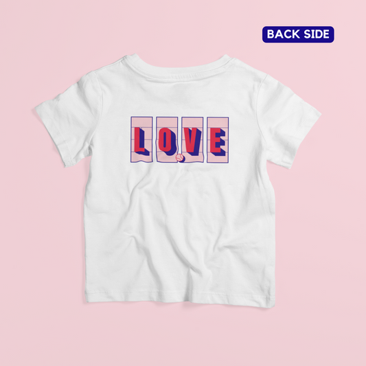 Love Tennis Four Courts - Back (Kids) - Pink