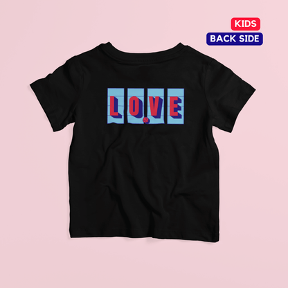 Love Tennis Four Courts - Back (Kids) - Blue