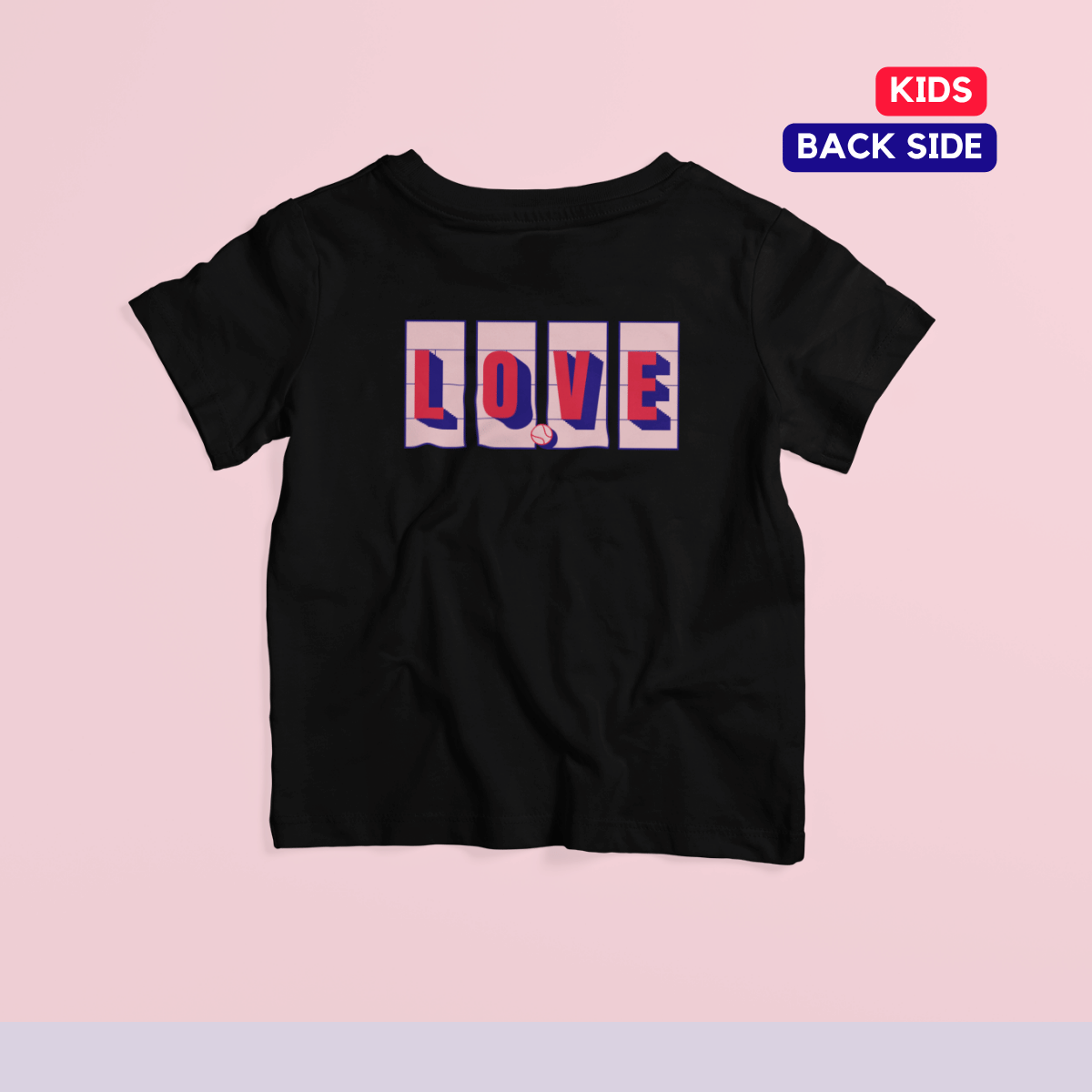 Love Tennis Four Courts - Back (Kids) - Pink