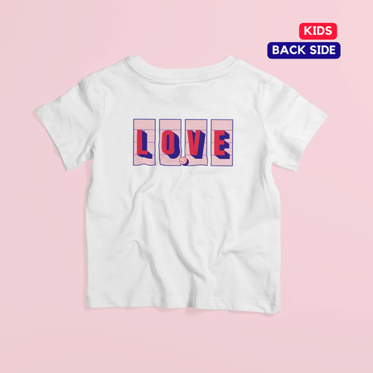 Love Tennis Four Courts - Back (Kids) - Pink