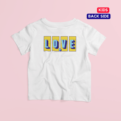 Love Tennis Four Courts - Back (Kids) - Yellow