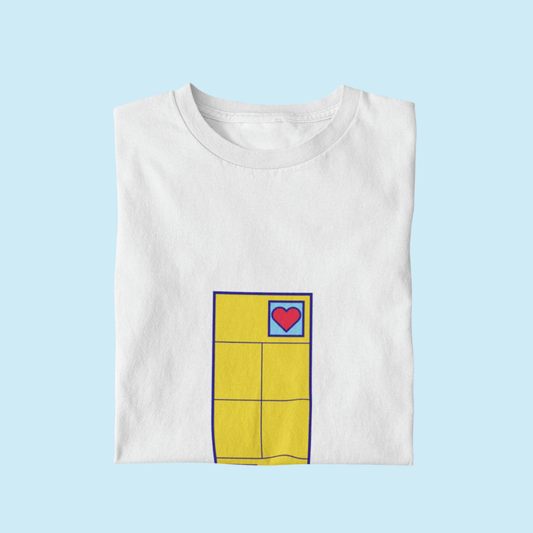 Love Tennis Single Court - Yellow