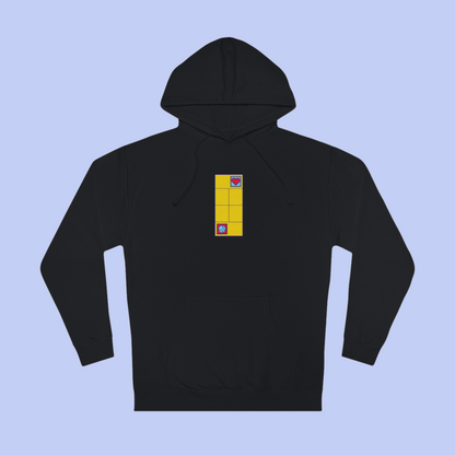 Love Tennis Single Court - Front Design Hoody - Yellow