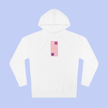 Love Tennis Single Court - Front Design Hoody - Pink