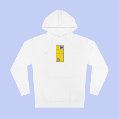 Love Tennis Single Court - Front Design Hoody - Yellow