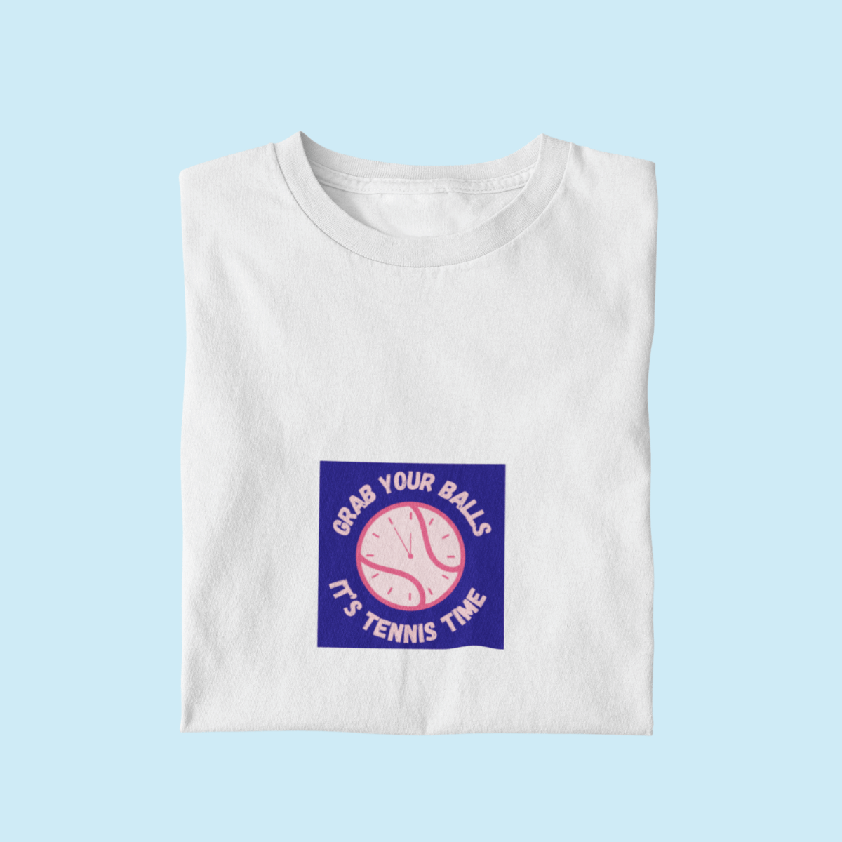 Grab Your Balls, It's Tennis Time Tee - Navy
