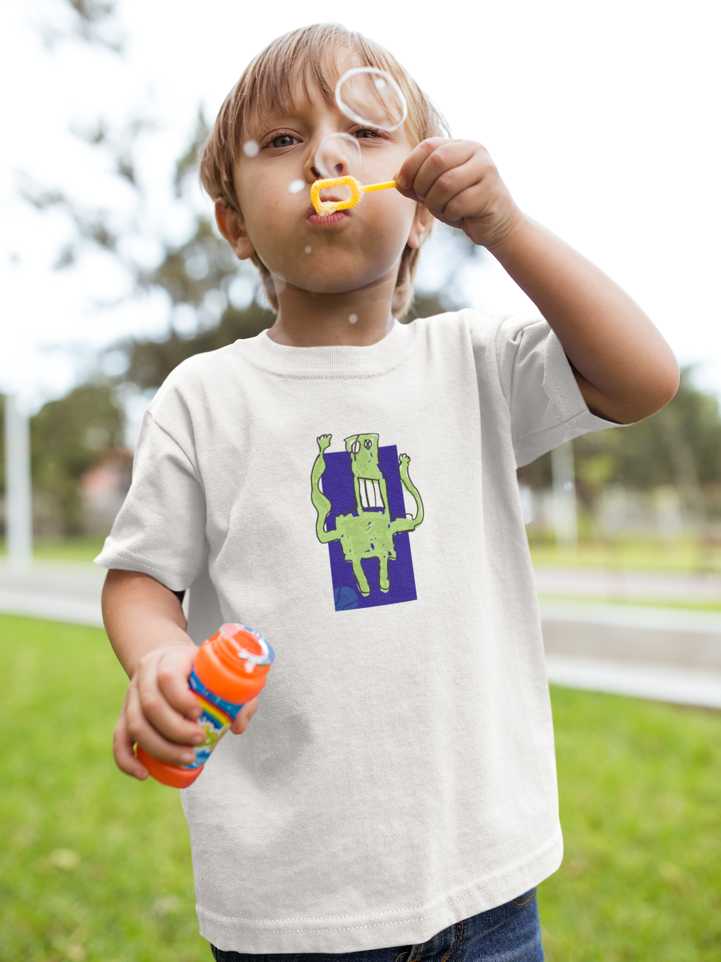 “Wiggle King” Tee (Kids) - Navy