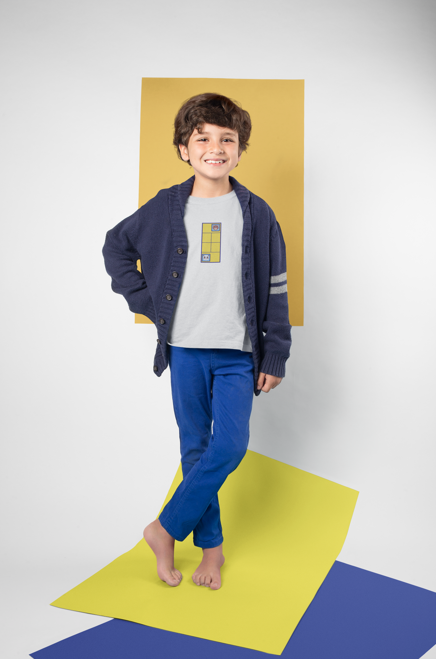 Love Tennis Single Court (Kid's) - Yellow